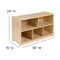 Emma and Oliver Wooden School Classroom Storage Cabinet/Cubby for Commercial or Home Use